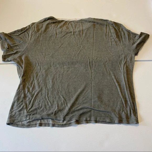 Grey cropped graphic tee medium - Picture 2 of 3